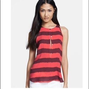 A.L.C. Lennox Rugby Stripe Silk Top